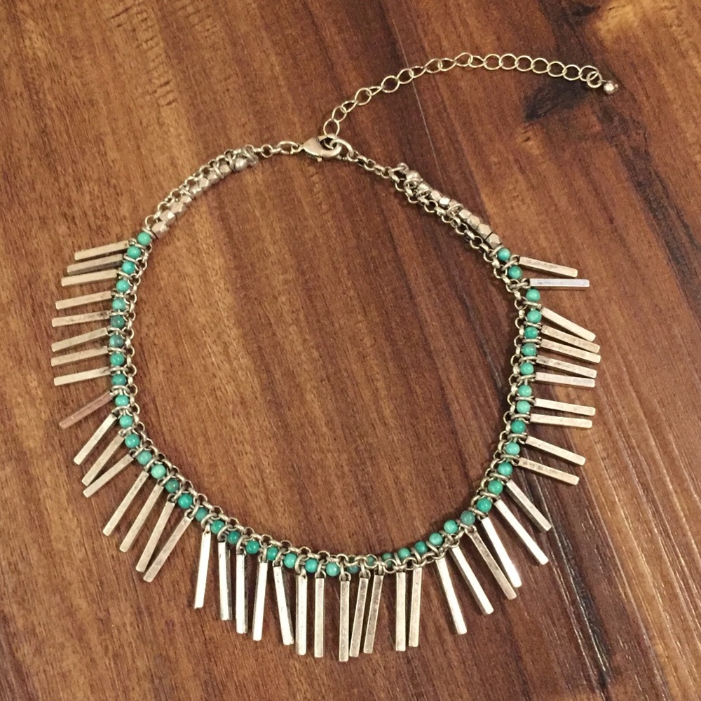•Stone Fringe Choker• - Picture 4 of 8